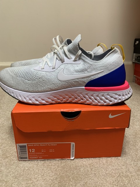 nike epic react white racer blue pink blast