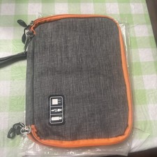 Travel Cable Bag Organizer Storage Case Cord Accessories Gray 11x9x2