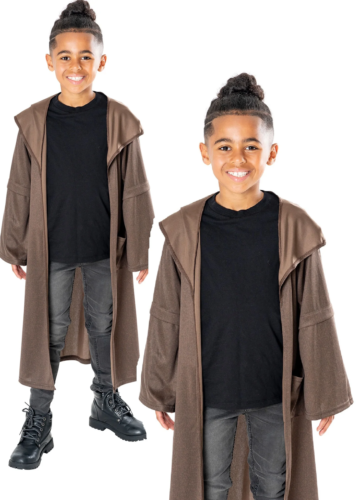 Obi-Wan Kenobi Robe Star Wars Boys Kids Fancy Dress Costume Book Day - Picture 1 of 1