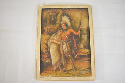 OSBORNE PLAQUE IVOREX WEDDING JOURNEY OF MINNEHAHA AND HIAWATHA Native American