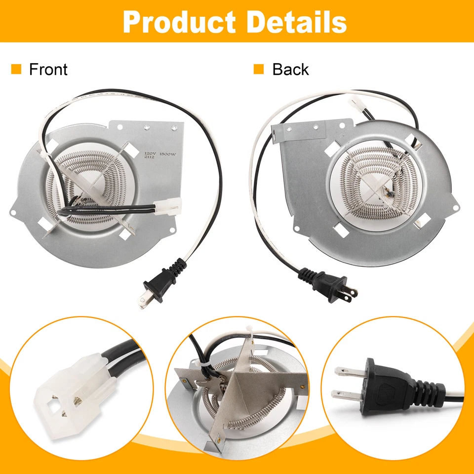 Elemento térmico calentador de techo reemplazo Nutone Broan 0969B000 para 605RP, 660RP, 665RF Foto 2 de 4