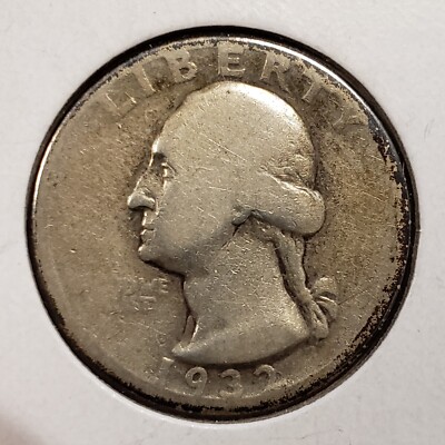 1932-D 25c Washington Silver Quarter - Key Date - Value Coin - SKU-T2607