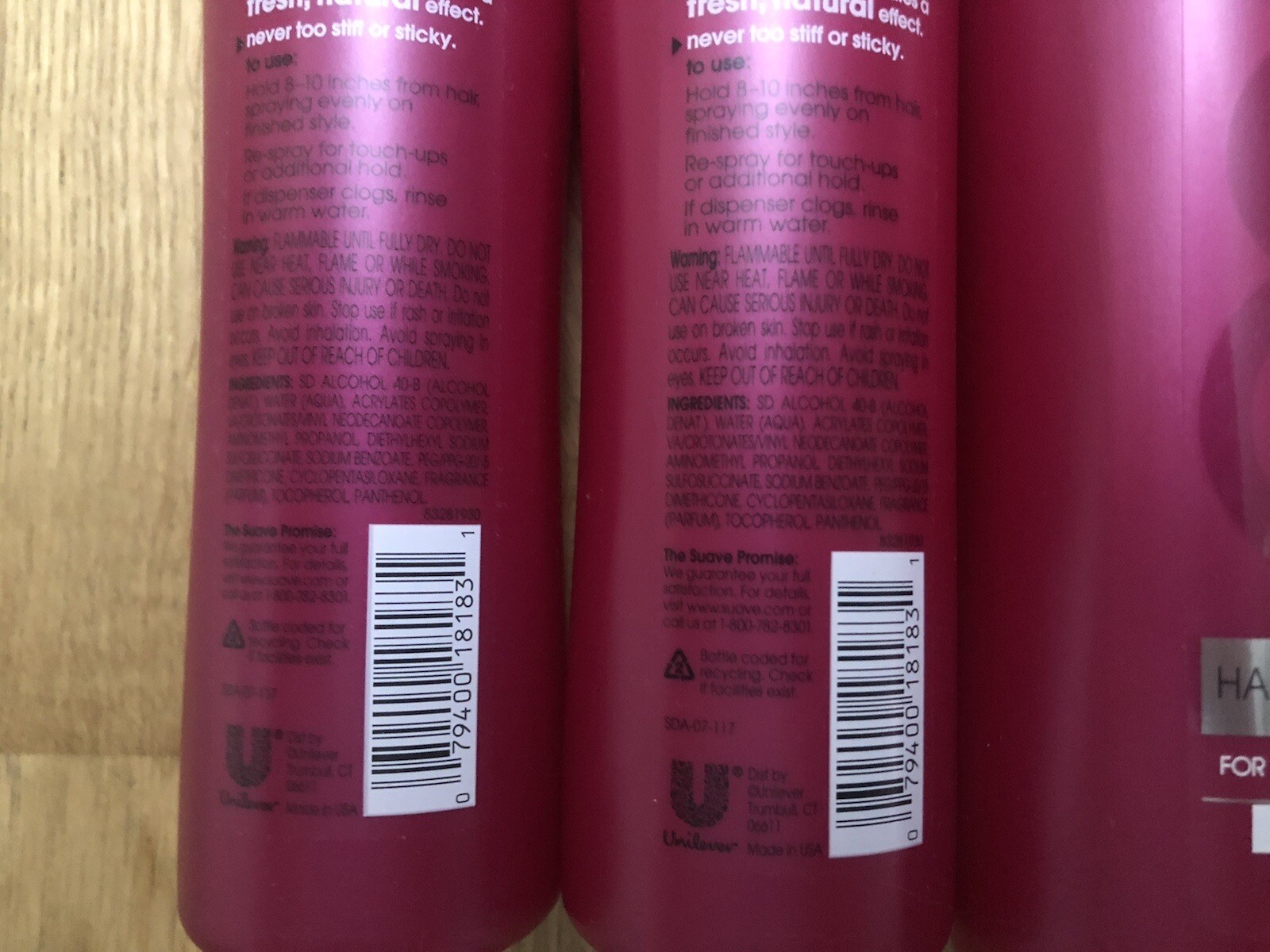 Pack of 4 SUAVE Max Hold Hair Spray Long Lasting 11 fl Oz Unscented Non Aerosol eBay