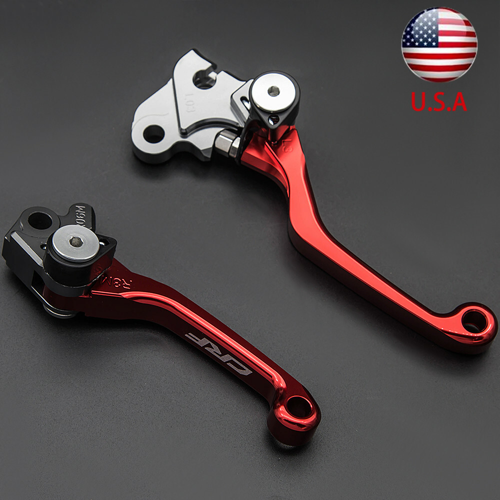 For CRF250F 2019 2020 2021 2022 2023 CNC Brake Clutch Hand Lever Pivot CRF Logo