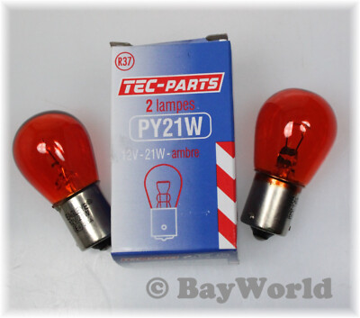 1 Set Blinkerbirne PY21W 12V BAU15S Glühbirne KFZ 12939 TEC-PARTS Auto-Lampe NEU