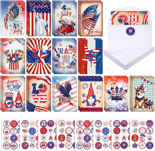 CEO Cards July 4th Greeting - JF1501. Greeting With An Image Of - View #3