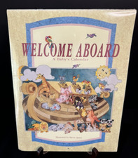 Vintage Welcome Aboard Baby Calendar Noah's Ark Markings Inspirations Sealed NEW