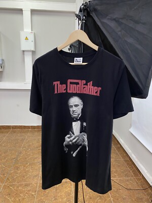 トップス The Godfather Movie Tee XL 90s VTG the Godfather Movie Logo Black White Logo T-shirt 90s