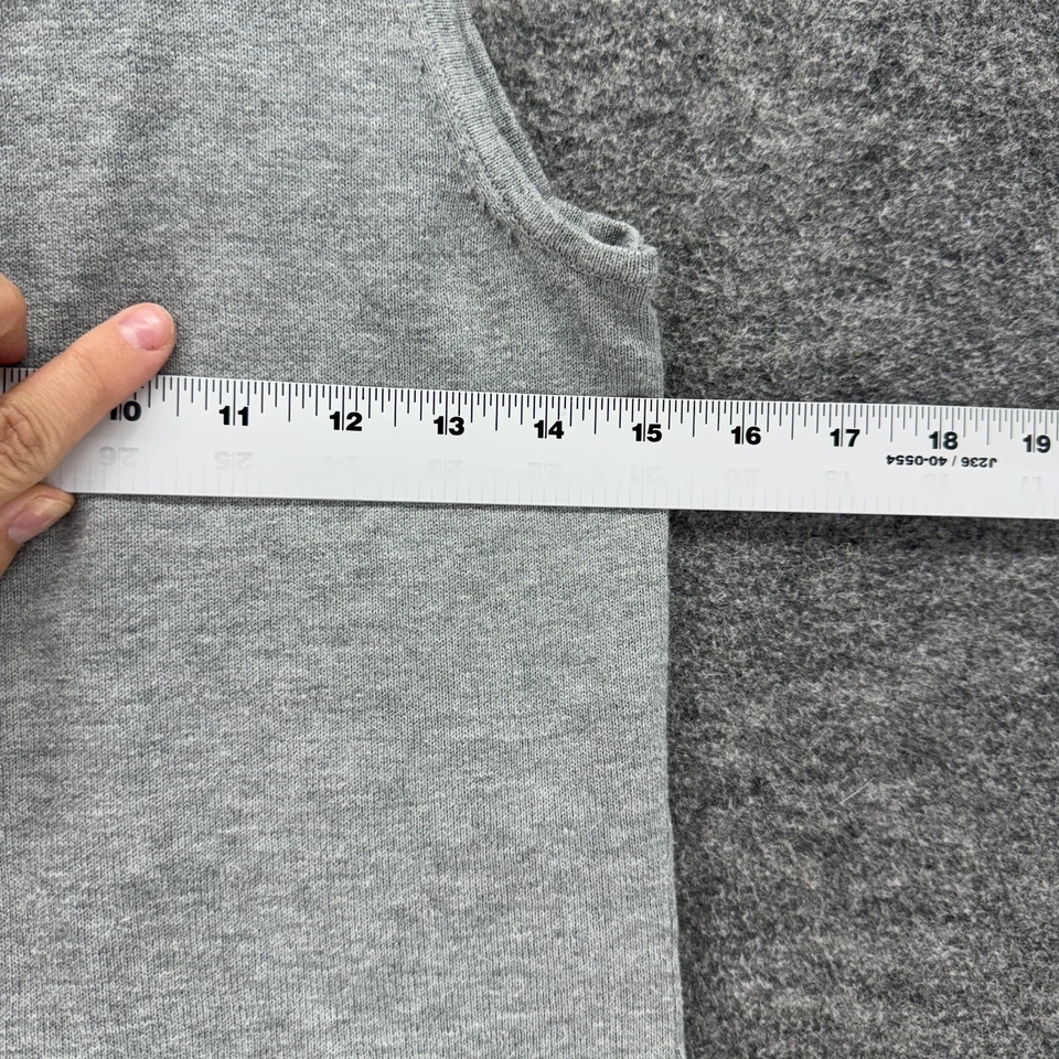 Top Joan Rivers para mujer XS gris tejido cuello alto sin mangas correa ancha algodón Foto 3 de 4