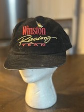 Winston Racing Team Black Adjustable Snapback Hat vintage