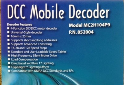 Soundtraxx 852004 MC2H104P9 HO Scale [9 Pin JST Plug Or Hardwire Dcc Decoder - Foto 11