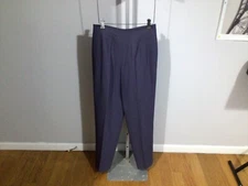 Talbots Purple Wool Pleated Flat Front Lined Dress Pants 6/W27/29.5L