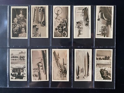 mitchell's cigarette cards S Mitchell & Son Wonderful Century 1837 - 1937 cigarette cards set 50 cards  vgc