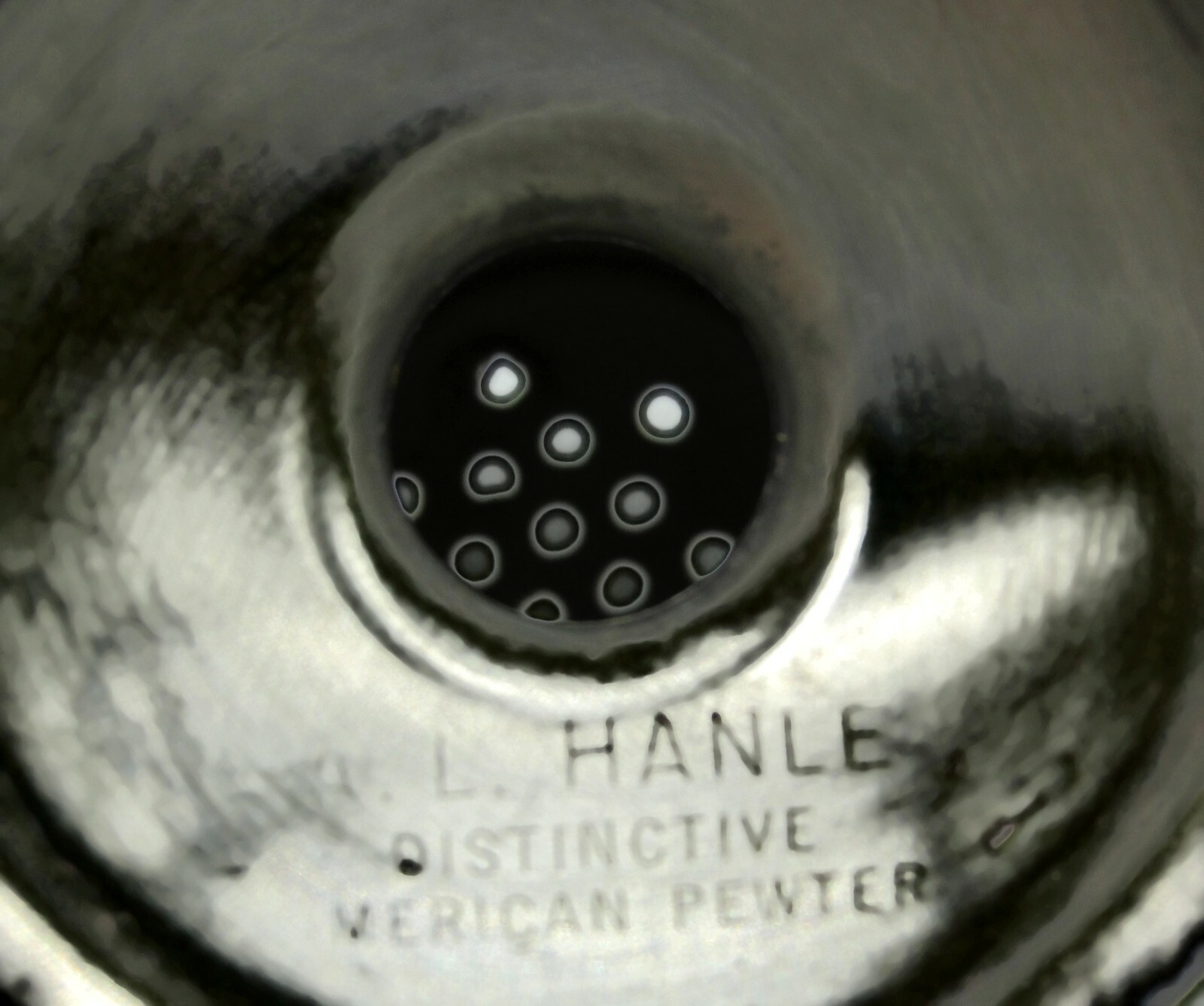 Vintage AL Hanle Distinctive American Pewter Salt and Pepper Shaker Set Handled eBay