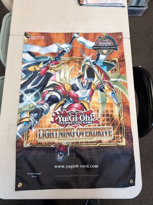 Yu-Gi-Oh! Lightning Overdrive Set Banner 24x36 OTS Konami New