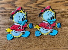 Lot 2 Donald Duck Iron-On Sew-On Embroider/Applique/Patch 3" w/out packaging