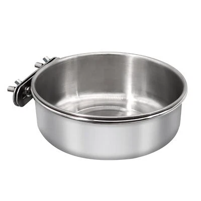 DVHEY Large Bird Feeding Dish with Clamp Holder for Parrot Cockatiel & Small Pets