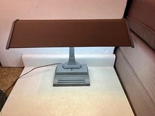 VTG Industrial Streamline ART DECO Bankers Fluorescent  Desk Lamp!