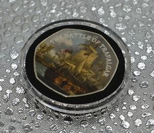ADMIRAL HORATIO NELSON & THE BATTLE OF TRAFALGAR Silver Commemorative in Capsule