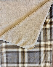 Plush Plaid Throw 60X70