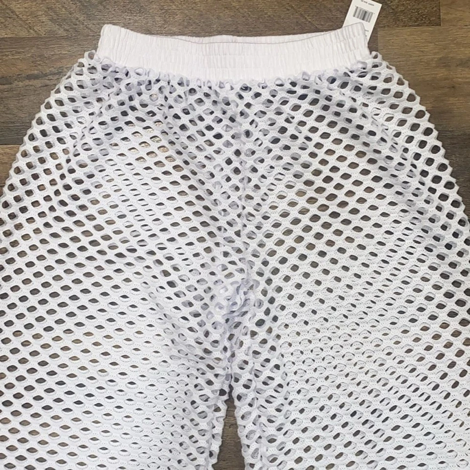Pantalones de playa Kiwi + Punch blancos para cubrir redes pequeños nuevos con etiquetas Foto 2 de 4