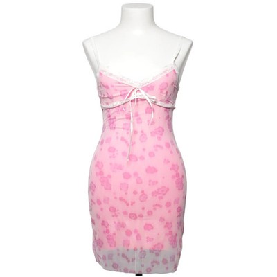 Romwe, Nachtkleid, Größe: XS, Pink, Baumwolle/Elasthan/Polyester, Blumen #bDP