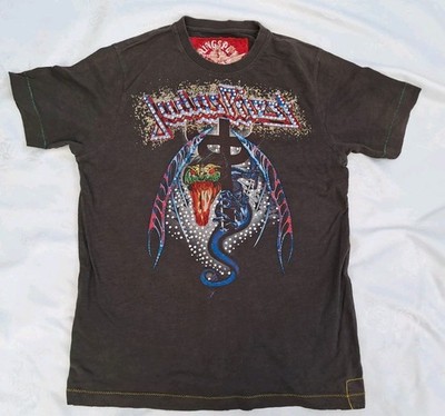 Rare Judas Priest Rhinestone T-Shirt Painkiller Tour 1990 Single Stitch Ringspun