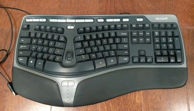Microsoft 4000 V1.0 KU-0462 1048 lifter Natural Ergonomic Keyboard USB