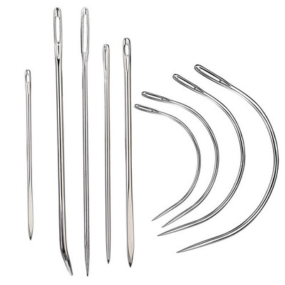 9 Pcs Heavy Duty Hand Sewing Needles Kit,Leather Sewing Needles with 5 Leathe...