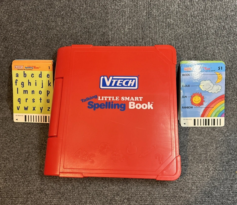 Vintage VTech Talking Little Smart Spelling Book 96/100 Activity Cards Included - Image 2 of 4
