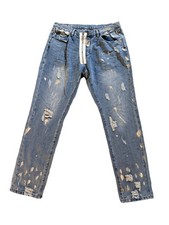 Off White Virgil Abloh Jeans Distressed Diago...