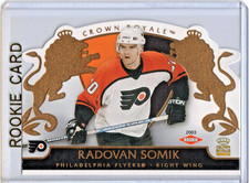 Radovan Somik 2002-03 Crown Royale Rookie Card #131 /2299. rookie card picture