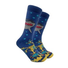 Magnificent Shark Socks from the Sock Panda Adult Large - Men's Shoe Sizes 8-12