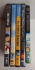 Studio Ghibli Lot of 5: Howl's Moving Castle-My Neighbor Totoro-Nausicaa+More