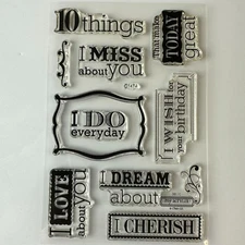 My Acrylix Premium Quality Decorative Stamps 10 Things C1474