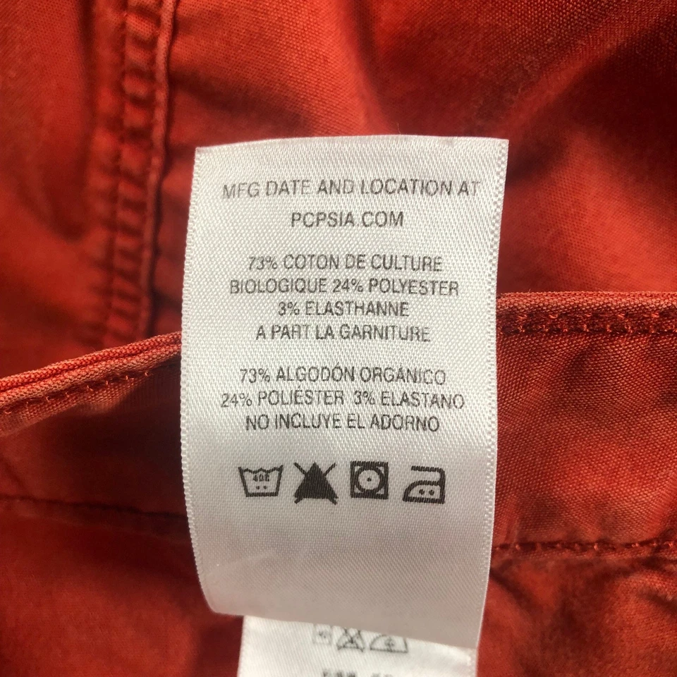 Patagonia Cargo Pants Women's 12 Red Organic Cotton Blend Outdoor Hiking Utility - Image 4 of 4