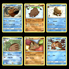 6x Mamoswine Piloswine Swinub Lot 21.0 Sun Moon Crimson Invasion Pokemon Cards