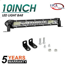 10inch Led Light Bar Slim Spot Flood Combo Work Suv Boat Offroad Driving Atv 4wd 10inch Led Light Bar Slim Spot Flood Combo Work Suv Boat Offroad Driving Atv 4wd