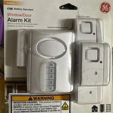 GE Personal Security Alarm Kit 36017 White Window Door Alarms