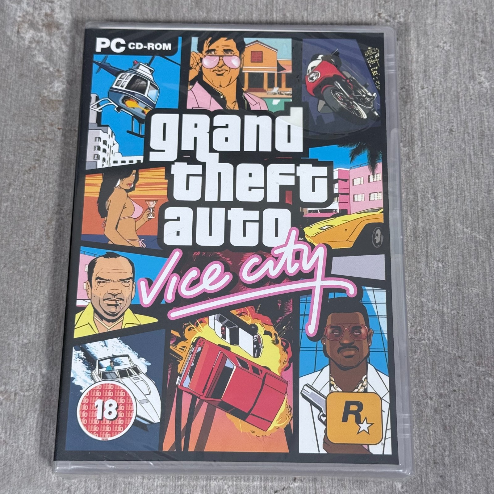 Grand Theft Auto Vice City PC CD-Rom Game - NEW Sealed 2006 GTA Rockstar Rare