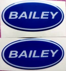 BAILEY Resin Domed stickers, 2@  120mm x 60mm