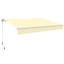 Image of 3 x 2.5m Manual Awning Garden Canopy Patio Sun Shade Retractable Shelter New