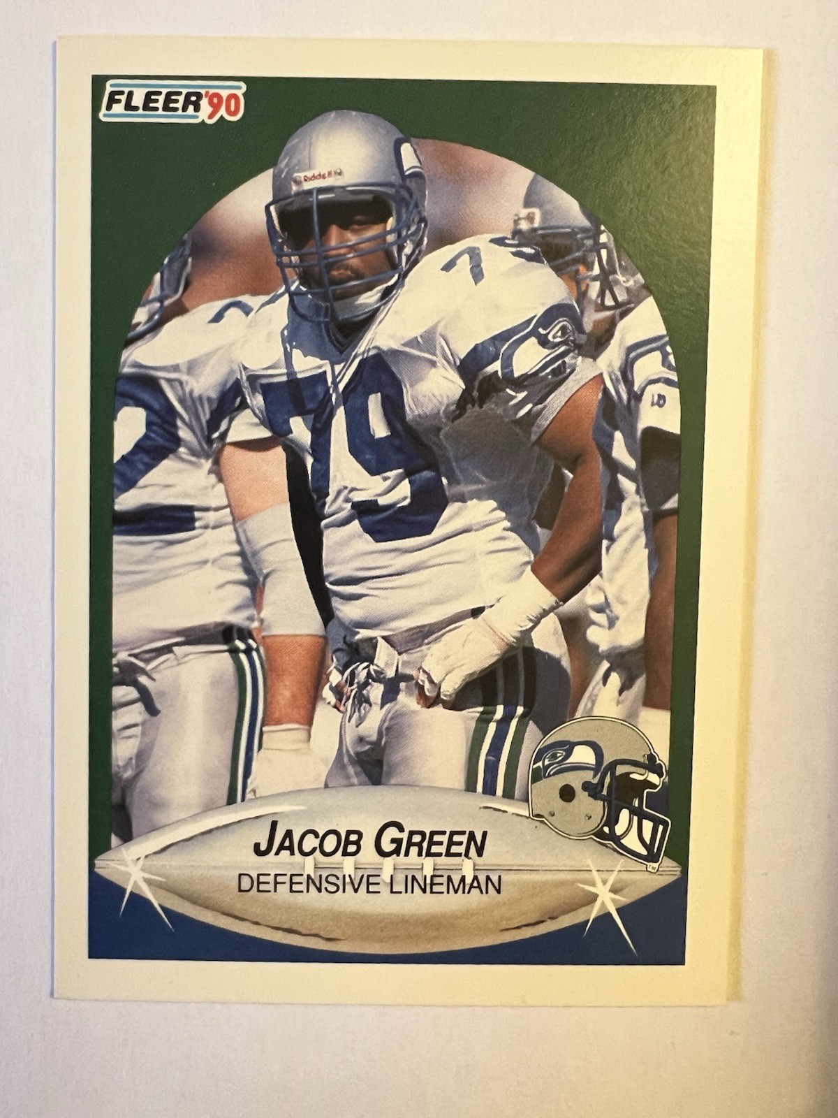 1990 Fleer #266 NFL Jacob Green Seattle Seahawks Card NM