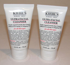 2 Kiehl's Ultra Facial Cleanser 2.5 Oz Each 5 Oz TOTAL Travel Size SEALED Set
