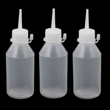 3 x YH-2L Plastic Kitchen Laboratory Squeeze Bottle Dispensers 100ML