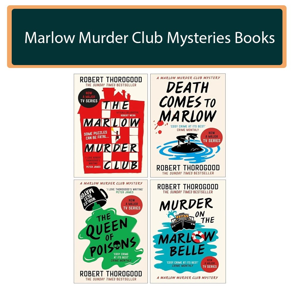 Marlow Murder Club Mysteries Book( 1-4)  4 Books Collection By Robert Thorogood
