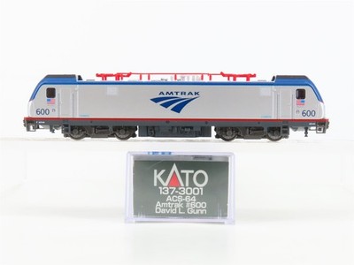 N Scale KATO 137-3001 Amtrak ACS-64 Electric Locomotive #600 ''David L. Gunn''
