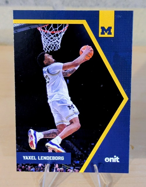 2025-2026 Onit Yaxel Lendeborg #B-16 Michigan Wolverines Basketball - Warriors