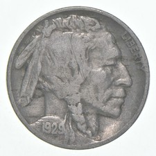 1929-D Indian Head Buffalo Nickel Average Circ