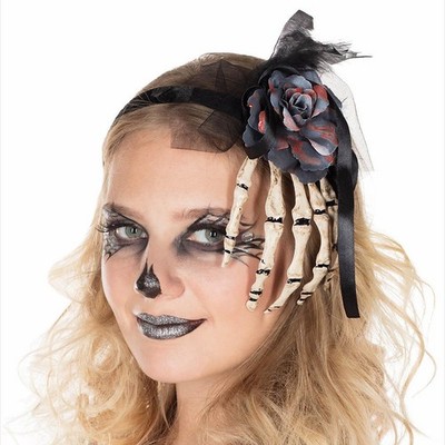 Spinnen-Haarreif Gold – Halloween Zubehör, Gruselig, Für Cosplay & Kostüm-Partys